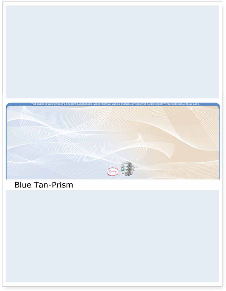 Prism Hologram Blank Business Checks in Middle - Choice Checks
