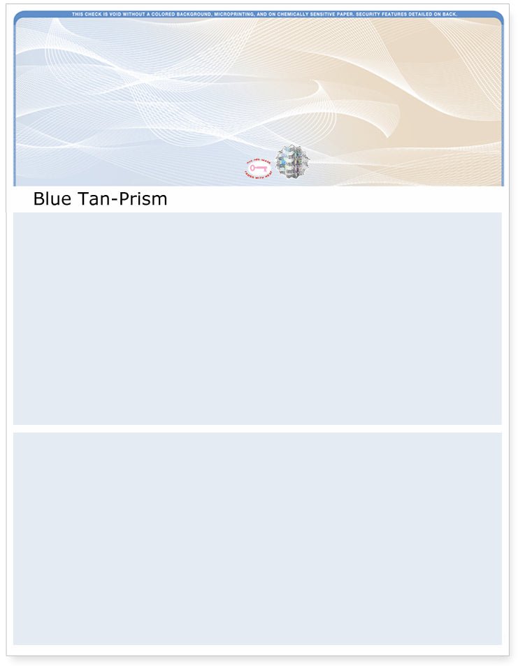 Top Check Stock Prism Hologram Blank Business Checks – Best Security