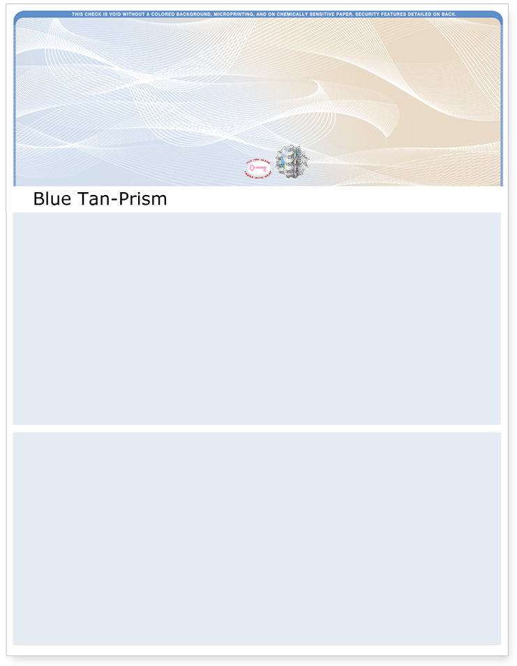 Prism Hologram Blank Business Checks on Top - Choice Checks