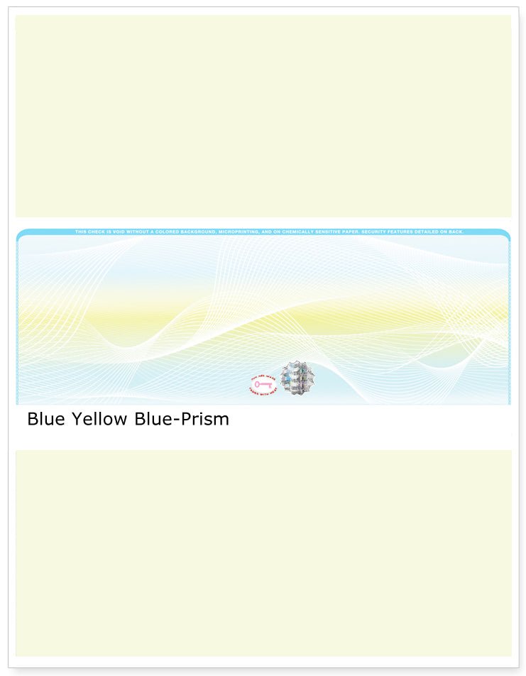 Middle Check Stock Prism Hologram Blank Business Checks – Best Security