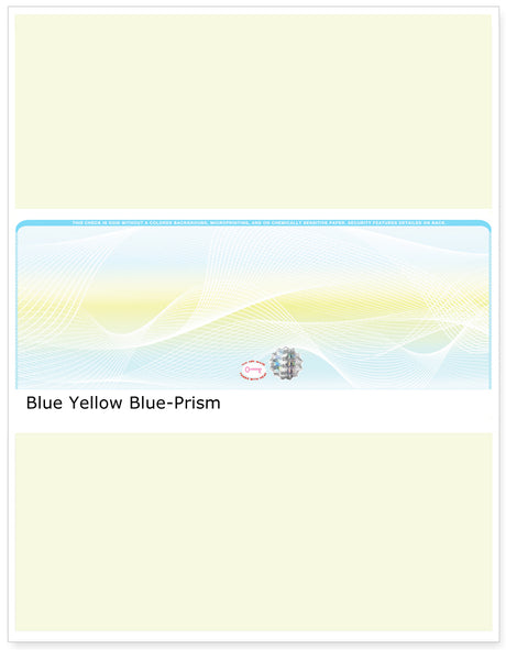 Prism Hologram Blank Business Checks in Middle - Choice Checks