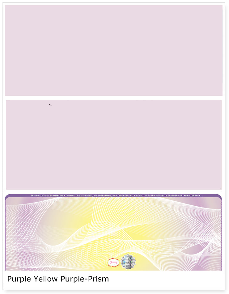 Prism Hologram Blank Business Checks on Bottom - Choice Checks