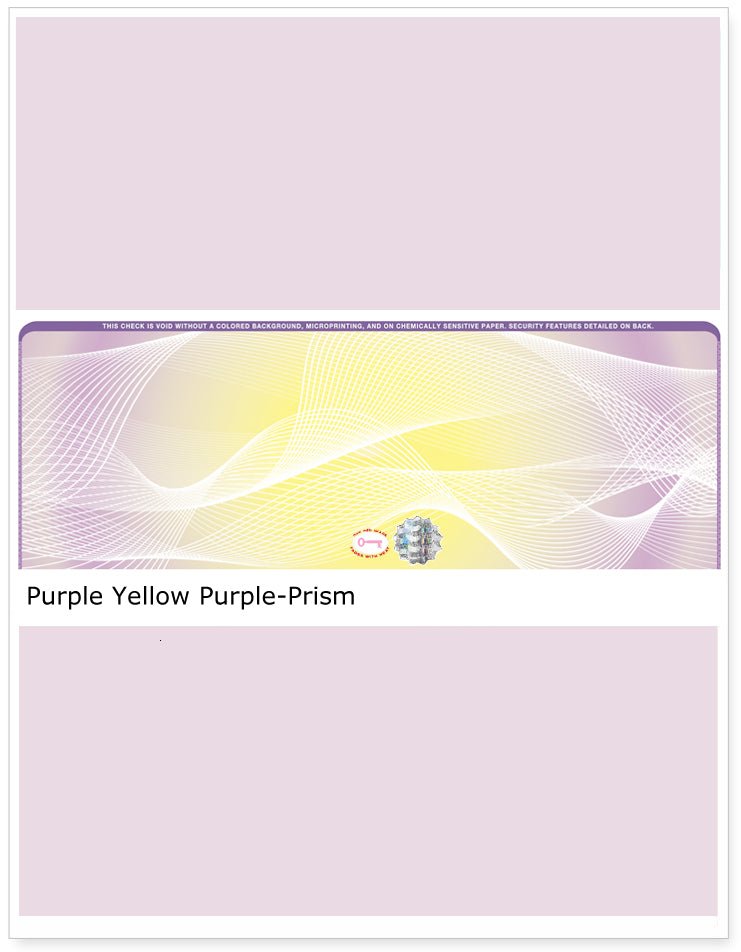 Middle Check Stock Prism Hologram Blank Business Checks – Best Security