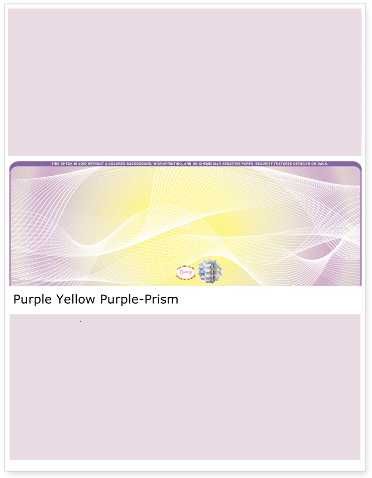 Prism Hologram Blank Business Checks in Middle - Choice Checks