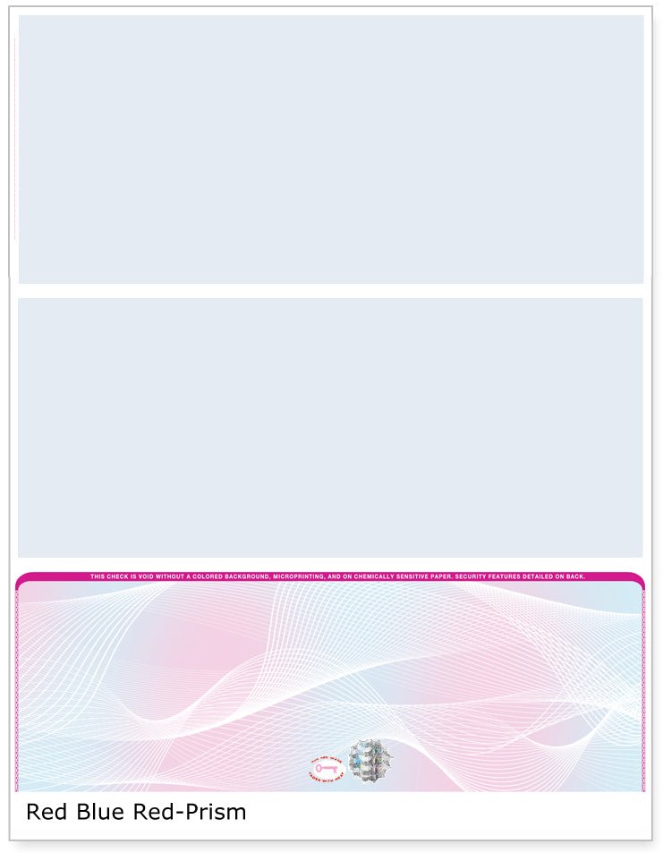 Bottom Check Stock Prism Hologram Blank Business Checks – Best Security