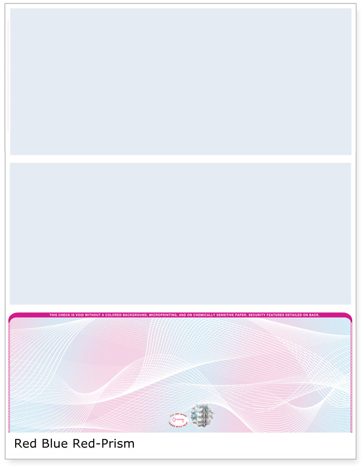 Prism Hologram Blank Business Checks on Bottom - Choice Checks