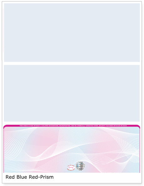 Prism Hologram Blank Business Checks on Bottom - Choice Checks