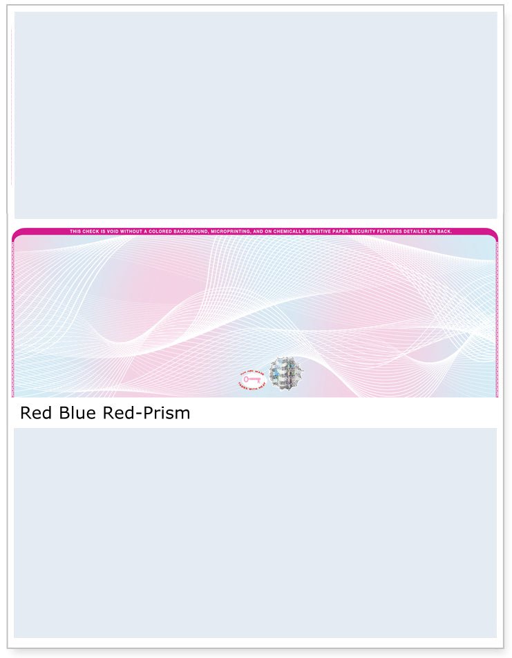 Middle Check Stock Prism Hologram Blank Business Checks – Best Security