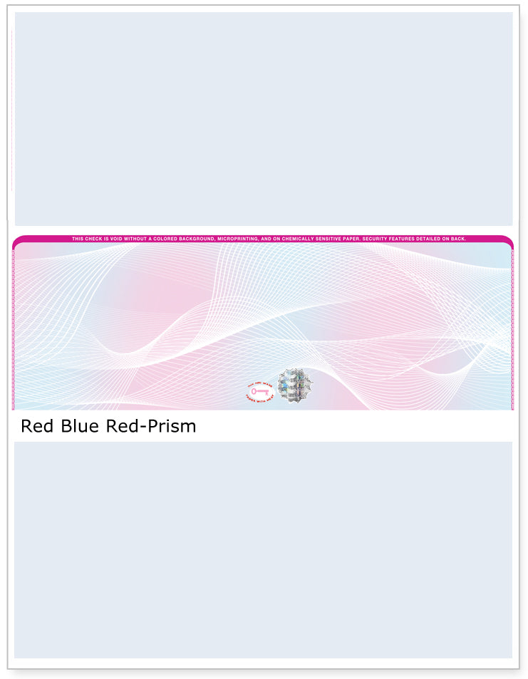 Prism Hologram Blank Business Checks in Middle - Choice Checks