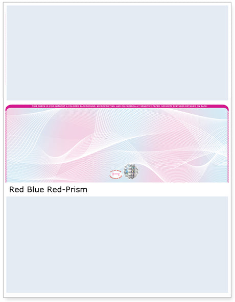 Prism Hologram Blank Business Checks in Middle - Choice Checks