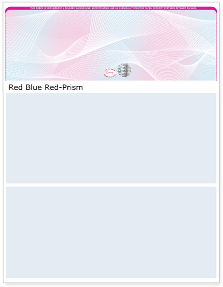 Prism Hologram Blank Business Checks on Top - Choice Checks
