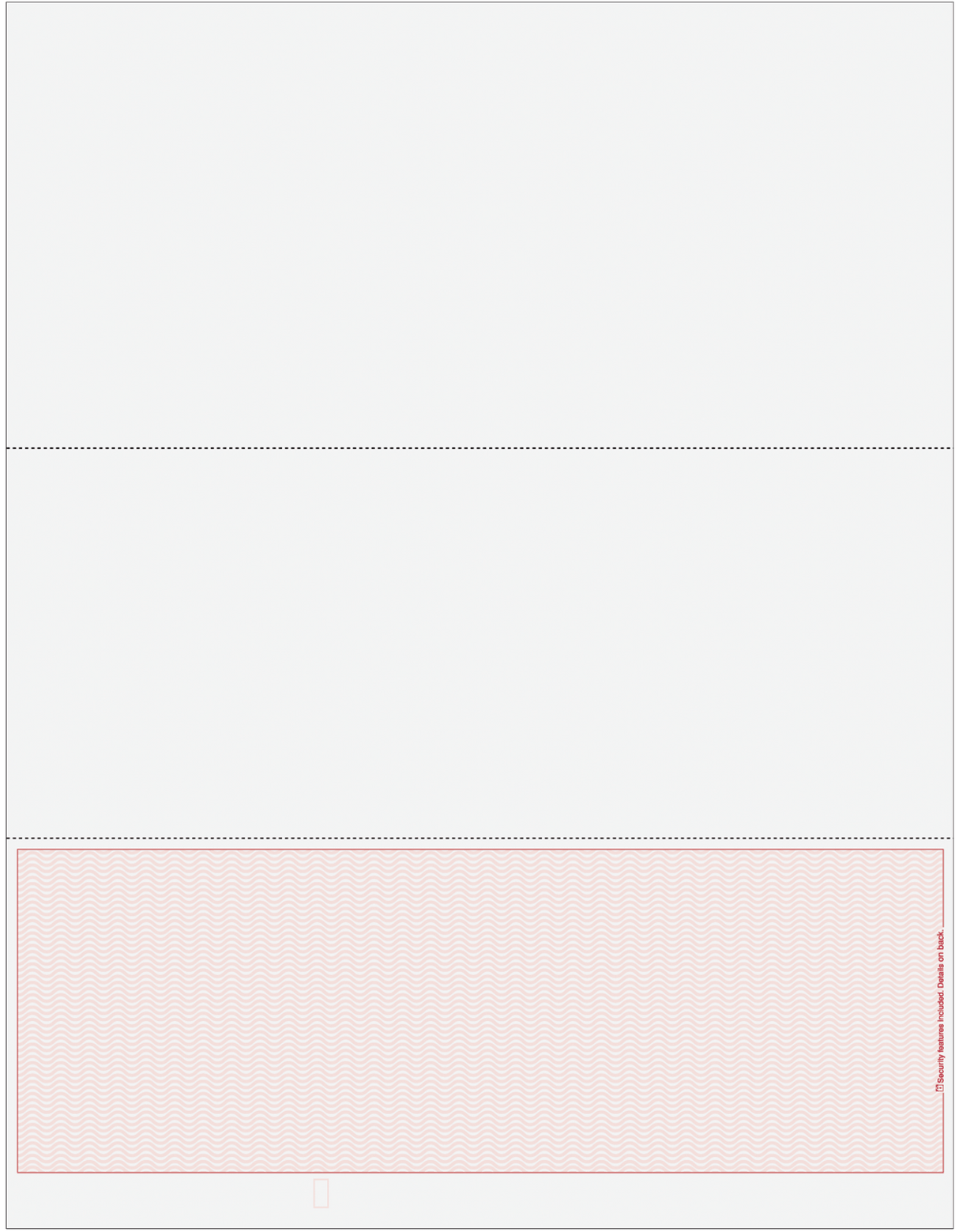 Wave Blank Business Checks on Bottom