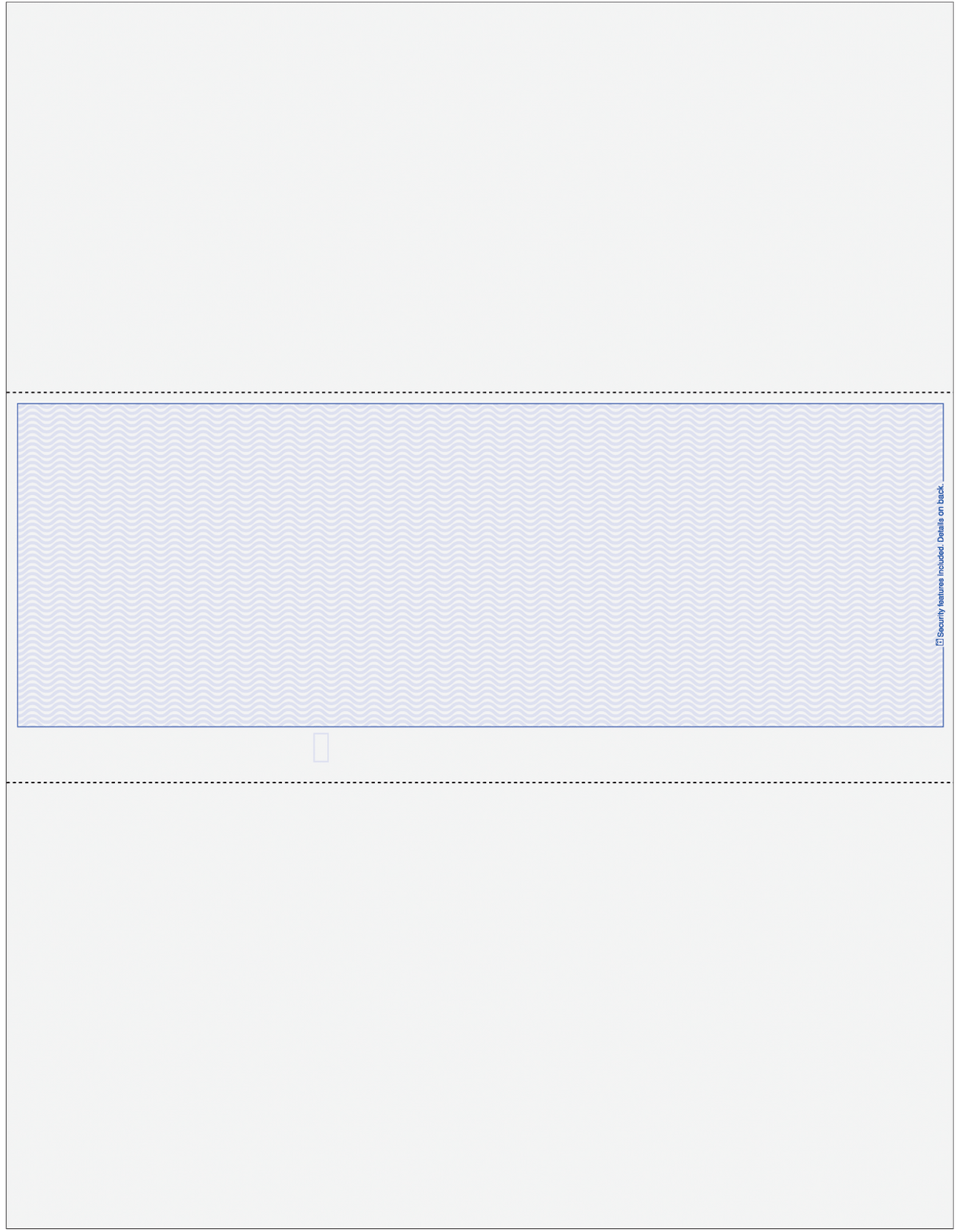 Wave Blank Business Checks in Middle