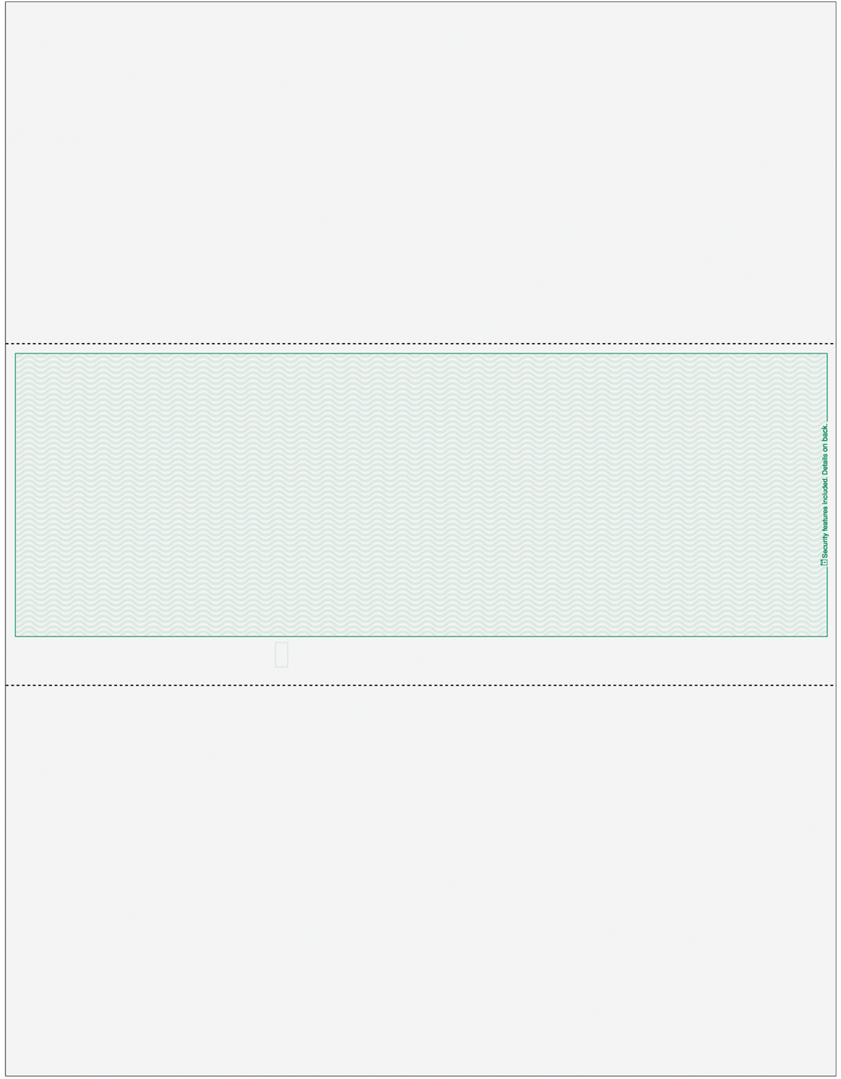 Wave Blank Business Checks in Middle