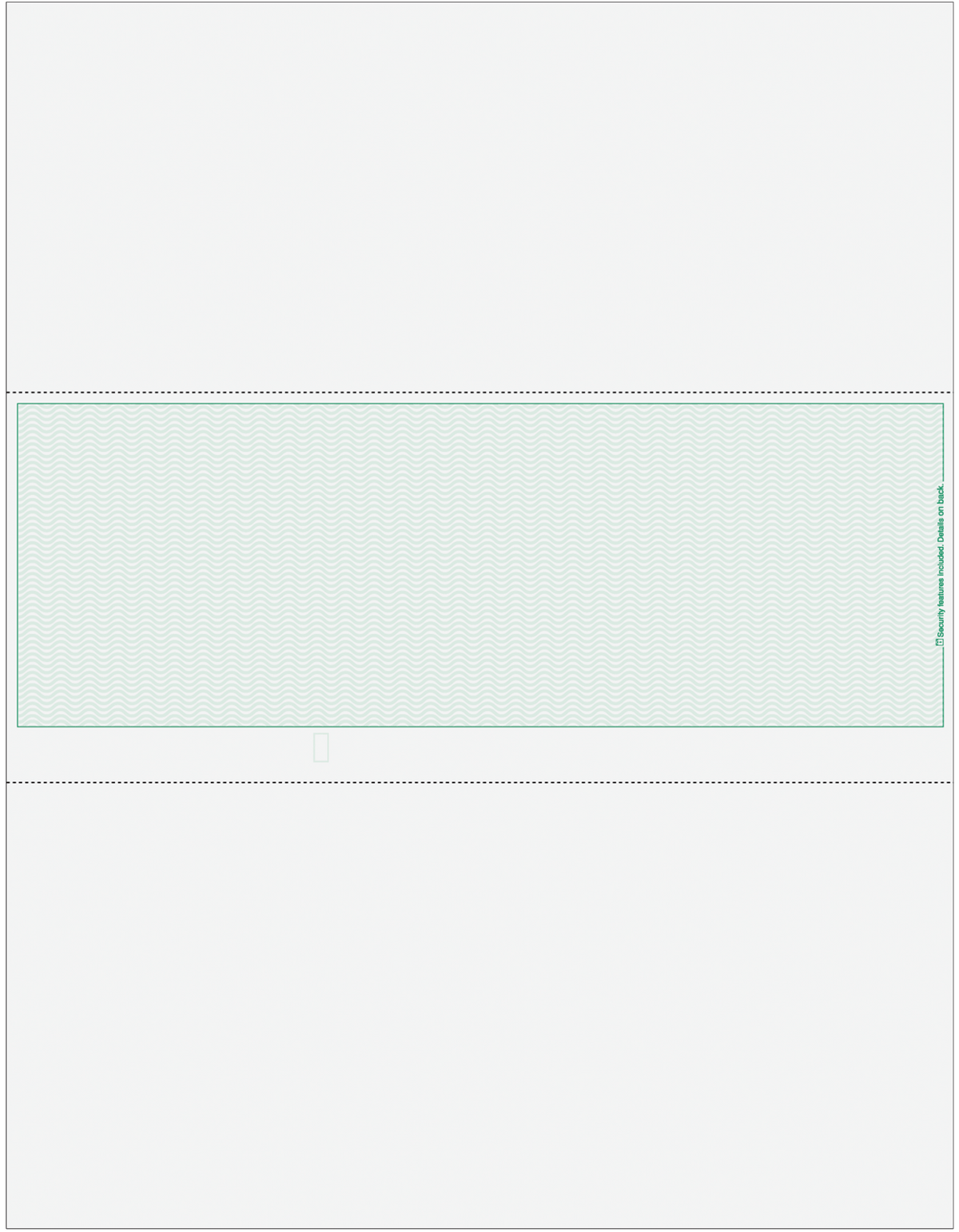 Wave Blank Business Checks in Middle