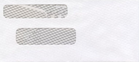 DBL WINDOW ENV/PEGBD PLAIN 7-3/4 X 3-1/2 24# WH WOVE/MCBEE - Choice Checks