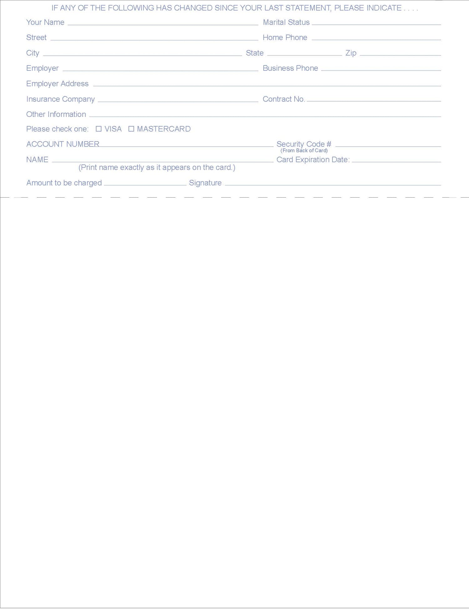 Medical Laser Billing Statements, (500 Per Carton)