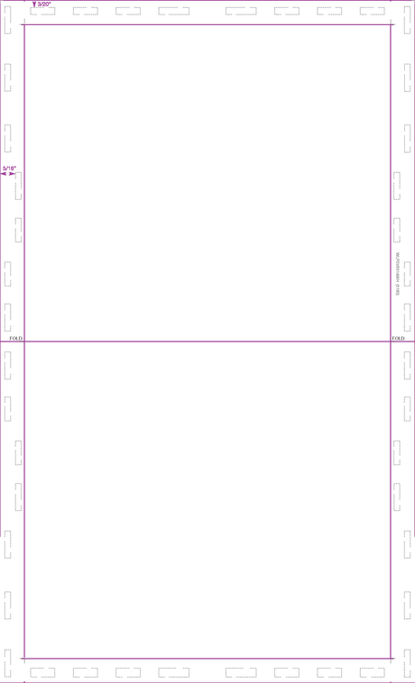 Form, Blank, No Blockouts, 28#, 8-1/2" x 14" V-Fold - Choice Checks