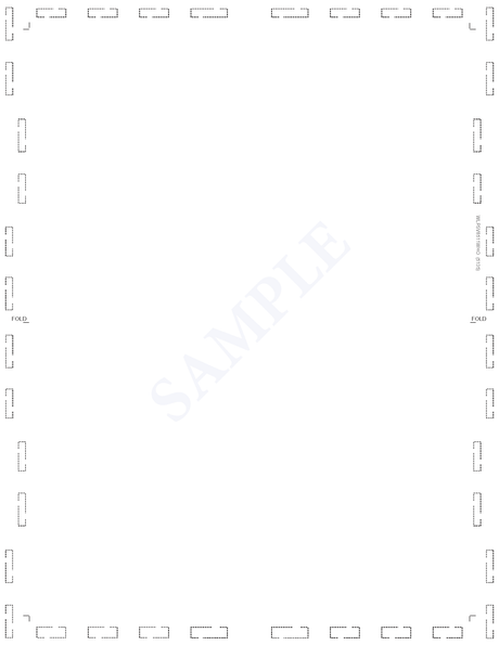 Form, No blockouts 28# MOCR, 8-1/2" x 11" V-Fold - Choice Checks