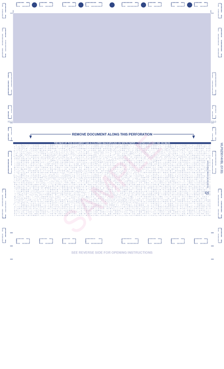 Z-Fold 8 1/2" x 14" Check Blue - Choice Checks