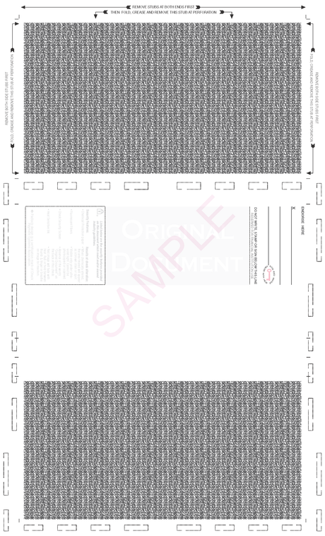Z-Fold 8 1/2" x 14" Check Blue - Choice Checks