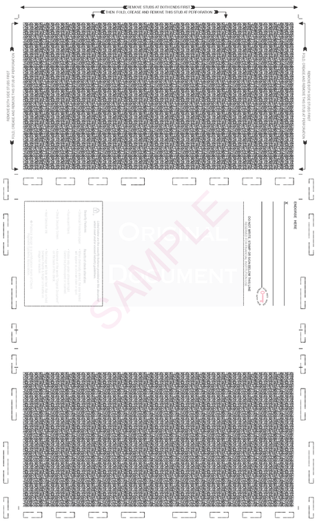 Z-Fold 8 1/2" x 14" Check Teal - Choice Checks
