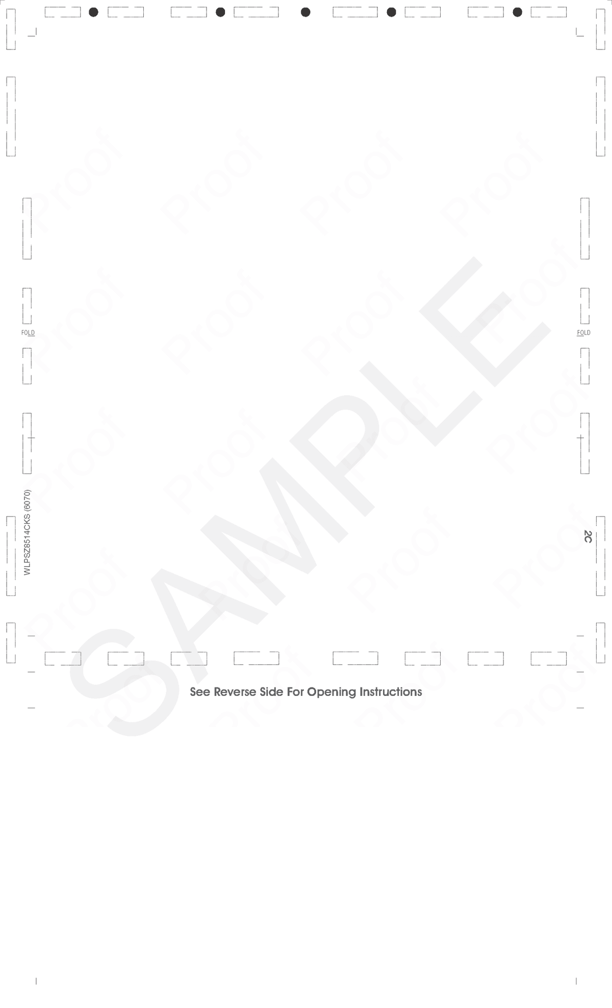 Blank Check with Backer and Two Blockouts Z-Fold Blank Pressure Seal Checks – 8½ × 14