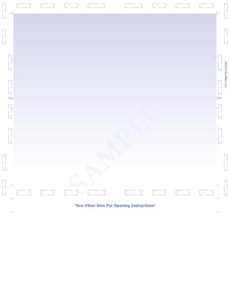 Form, Reflex blue, two blue blockouts 28# MOCR, 8-1/2" x 11" Z-Fold - Choice Checks