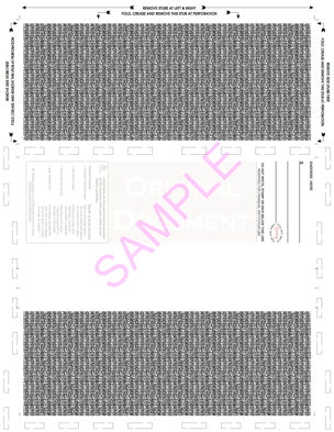 Check, Void Prismatic Pantograph, Process Blue/Red185/Process Blue 28#, 8-1/2" x 11" Z-Fold - Choice Checks