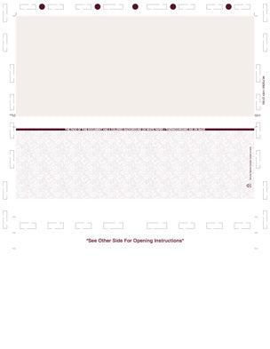 Check, Void Pantograph, Burgundy 209 28#, 8-1/2" x 11" Z-Fold - Choice Checks