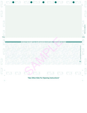 Check, Void Pantograph, Teal 328 24#, 8-1/2" x 11" Z-Fold - Choice Checks