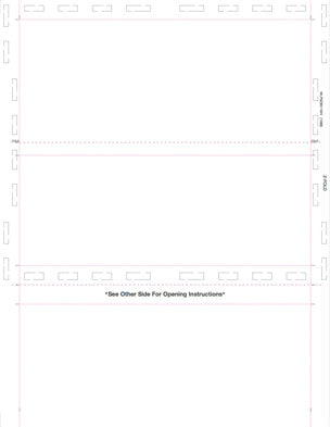 Blank Check Stock Z-Fold Blank Pressure Seal Checks – 8½ × 11