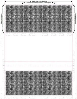 Blank Check Stock Z-Fold Blank Pressure Seal Checks – 8½ × 11