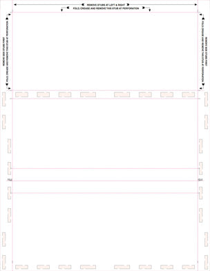 Form, Blank, No Blockout 28# MOCR, 8-1/2" x 11" Z-Fold - Choice Checks