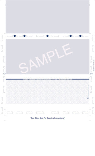 Check, Void Pantograph, Blue 281, Extra Voucher 28#, 8-1/2" x 14" ZX-Fold - Choice Checks