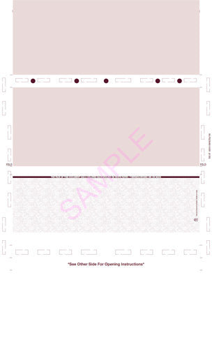 Check, Void Pantograph, Burgundy 209, Extra Voucher 28#, 8-1/2" x 14" ZX-Fold - Choice Checks