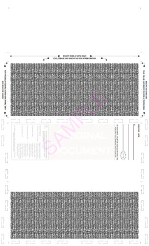 Check, Void Pantograph, Burgundy 209, Extra Voucher 28#, 8-1/2" x 14" ZX-Fold - Choice Checks