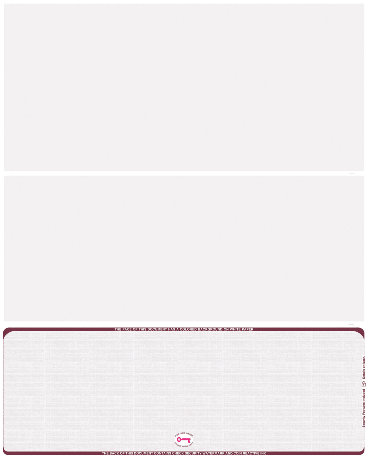 Bottom Check Stock Linen Blank Business Checks – Better Security