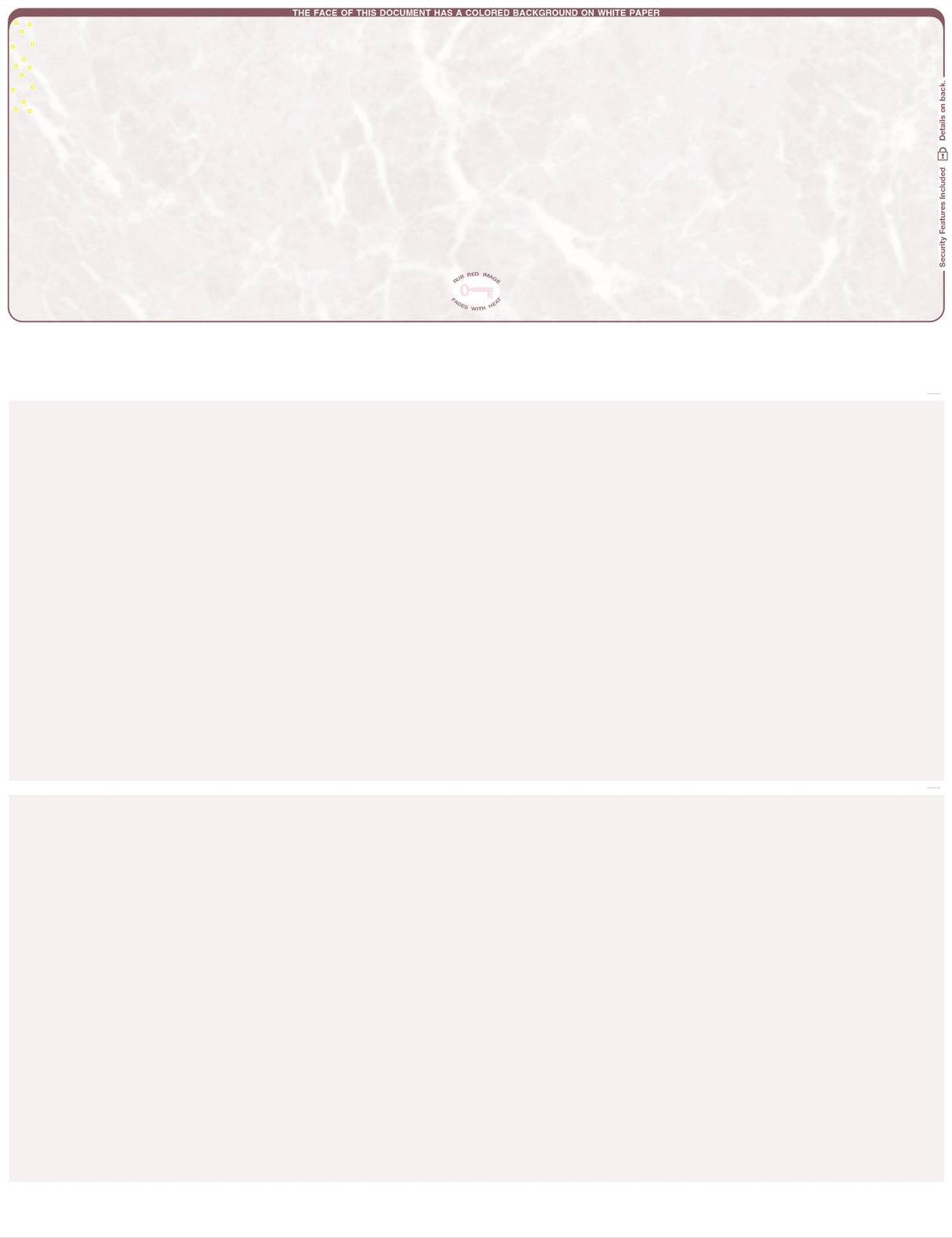 Marble Blank Business Checks on Top - Choice Checks