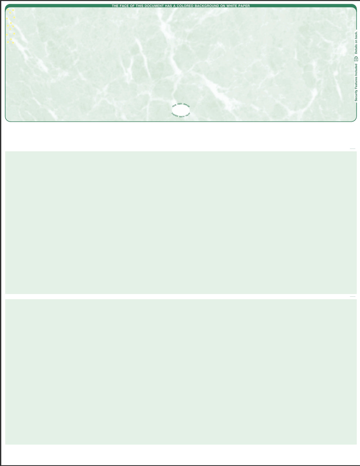 Marble Blank Business Checks on Top - Choice Checks