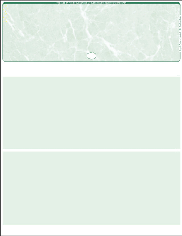 Marble Blank Business Checks on Top - Choice Checks