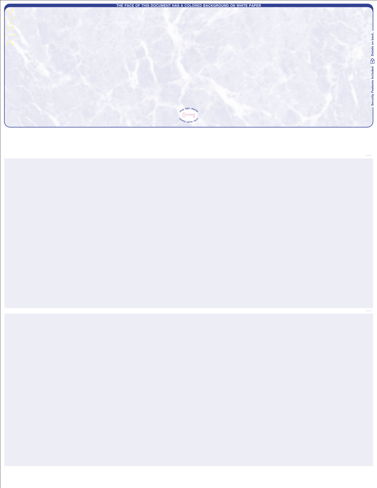 Marble Blank Business Checks on Top - Choice Checks