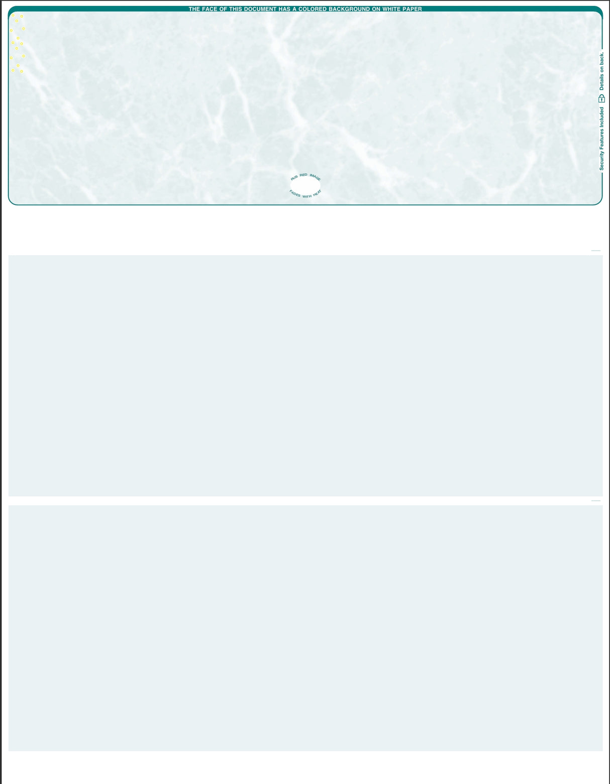 Marble Blank Business Checks on Top - Choice Checks