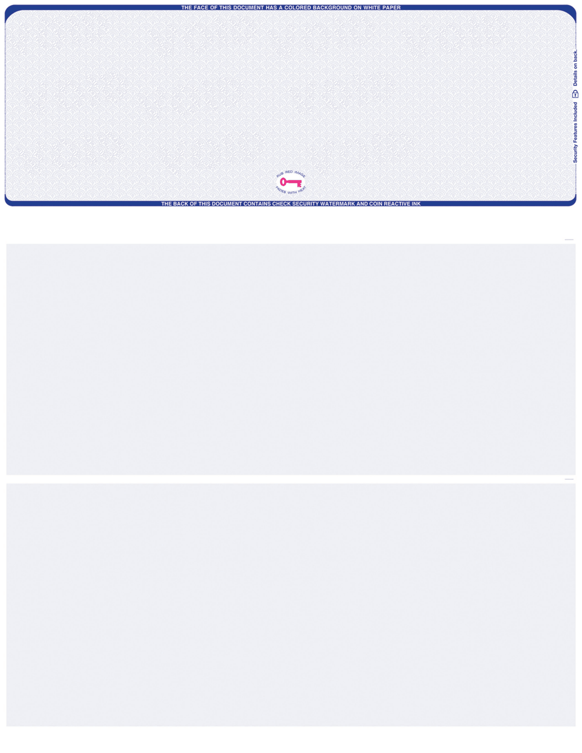Top Check Stock Scallop VOID Hologram Blank Business Checks – Best Security