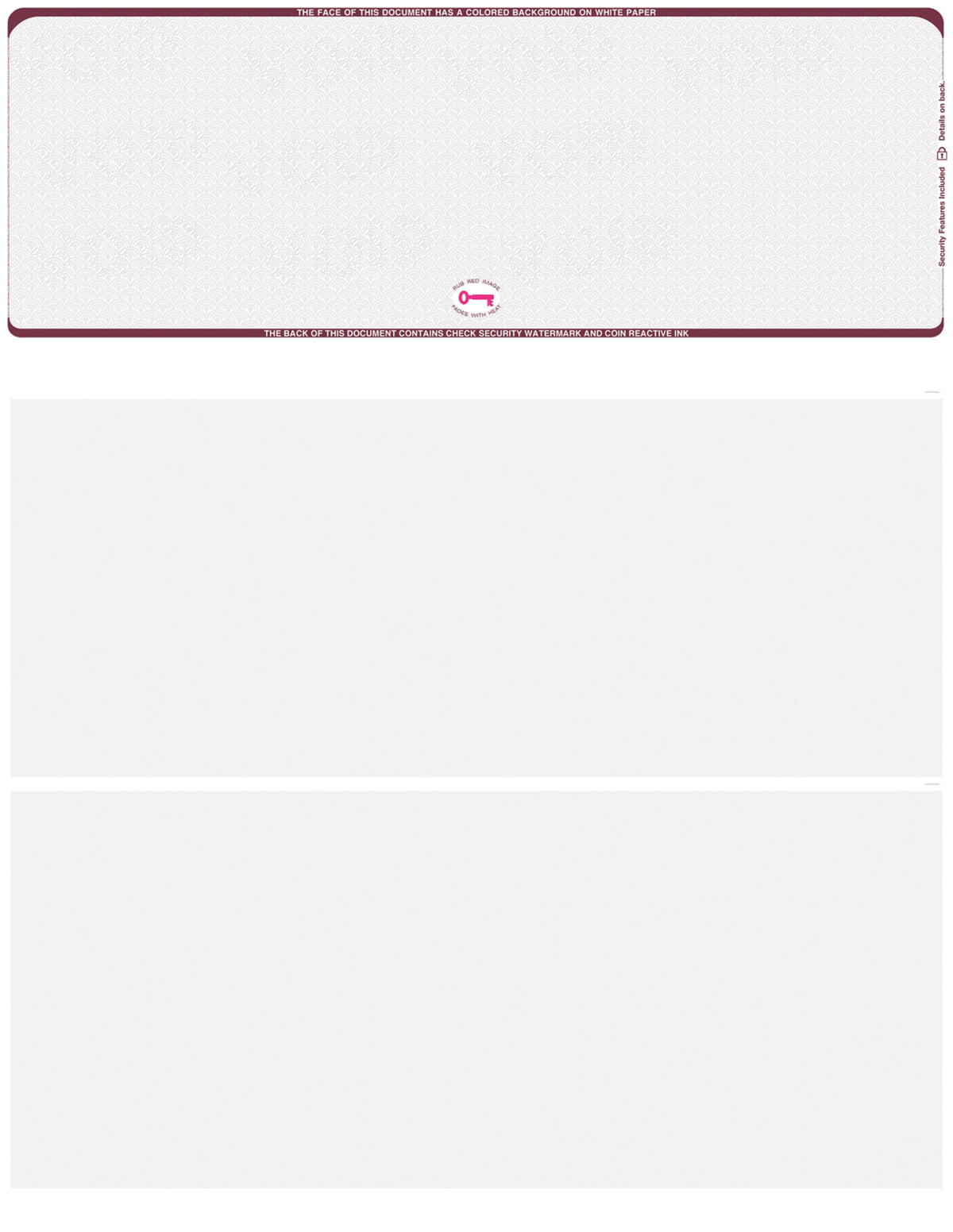 Top Check Stock Scallop VOID Hologram Blank Business Checks – Best Security