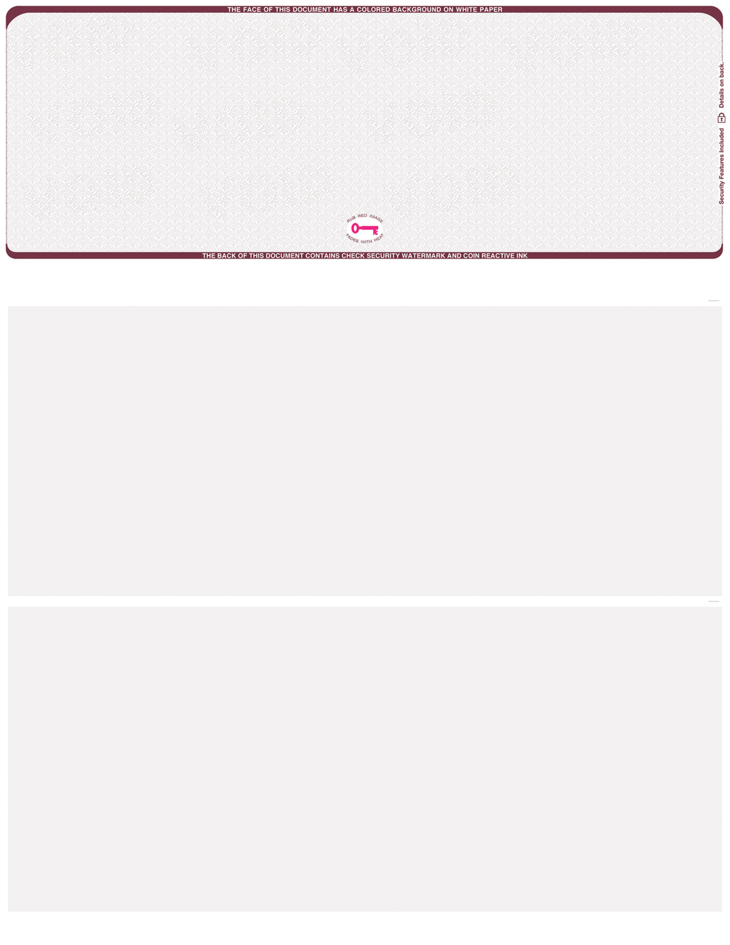 Scallop Void Blank Business Check on Top - Choice Checks