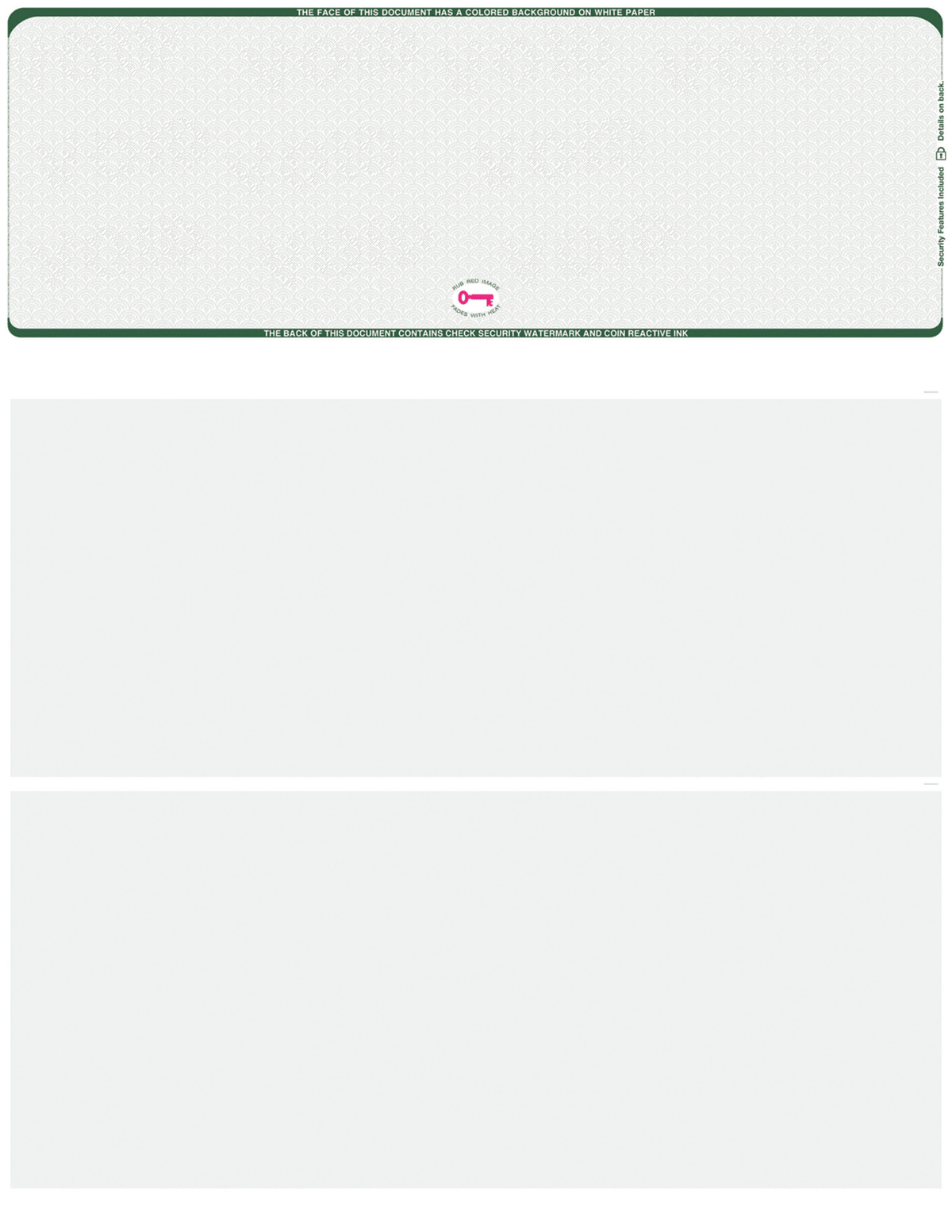 Top Check Stock Scallop VOID Hologram Blank Business Checks – Best Security
