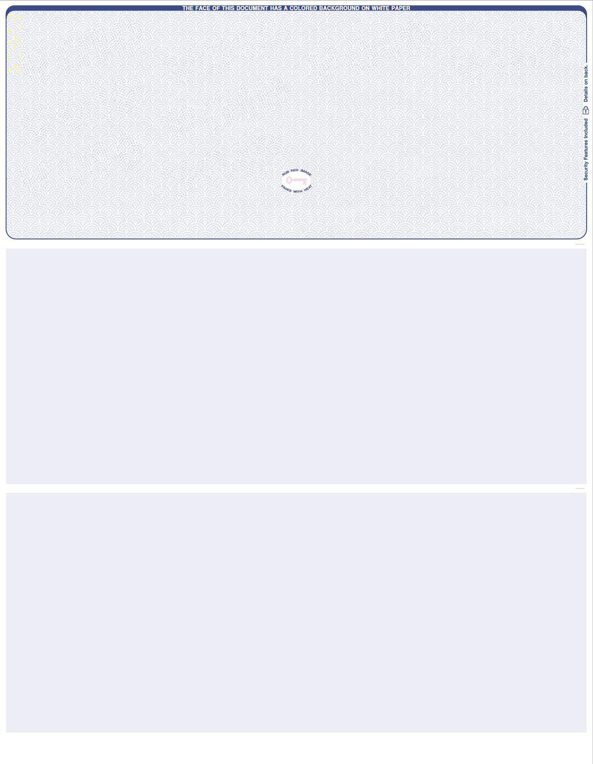 Scallop Void - Long Border - Blue