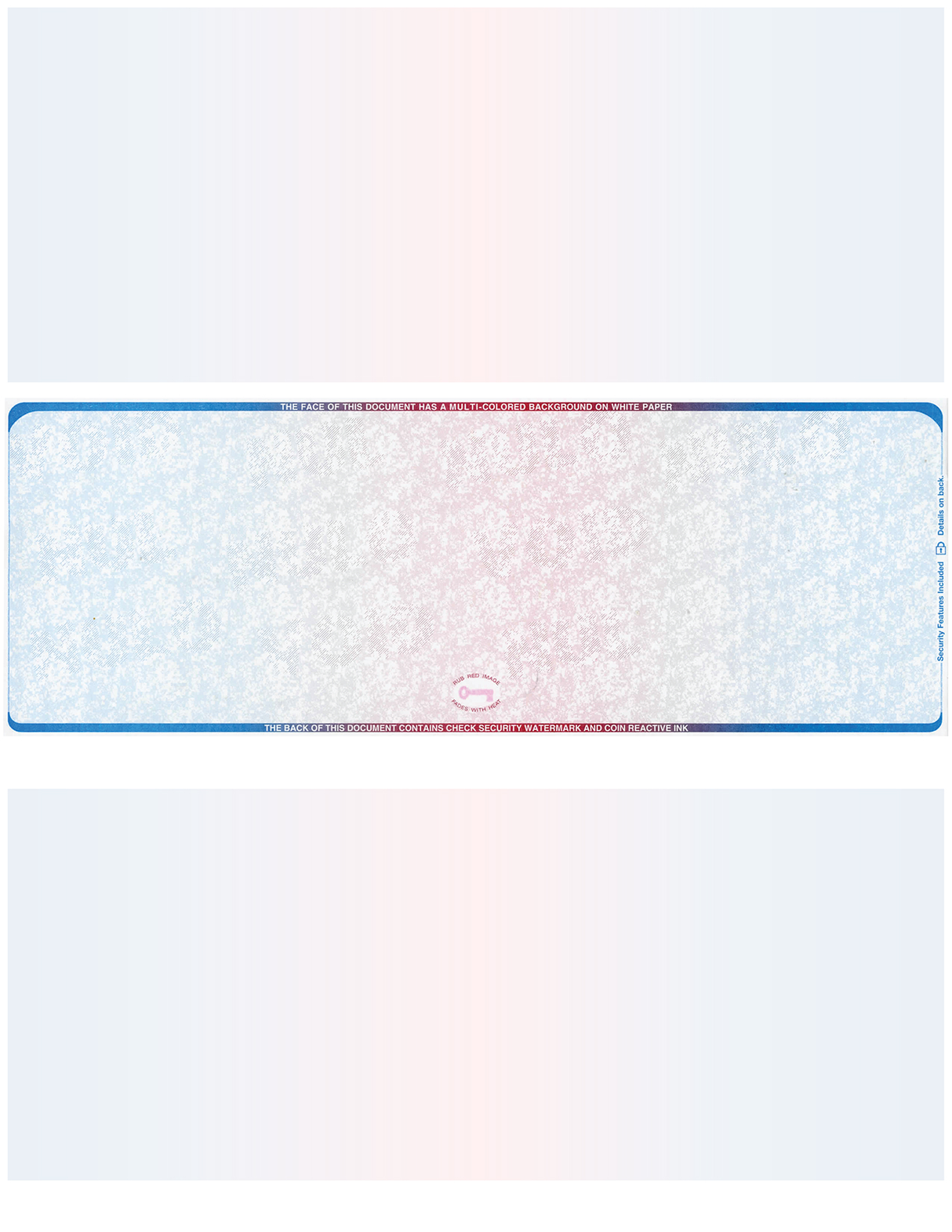 Middle Check Stock Prismatic Blank Business Checks – Better Security