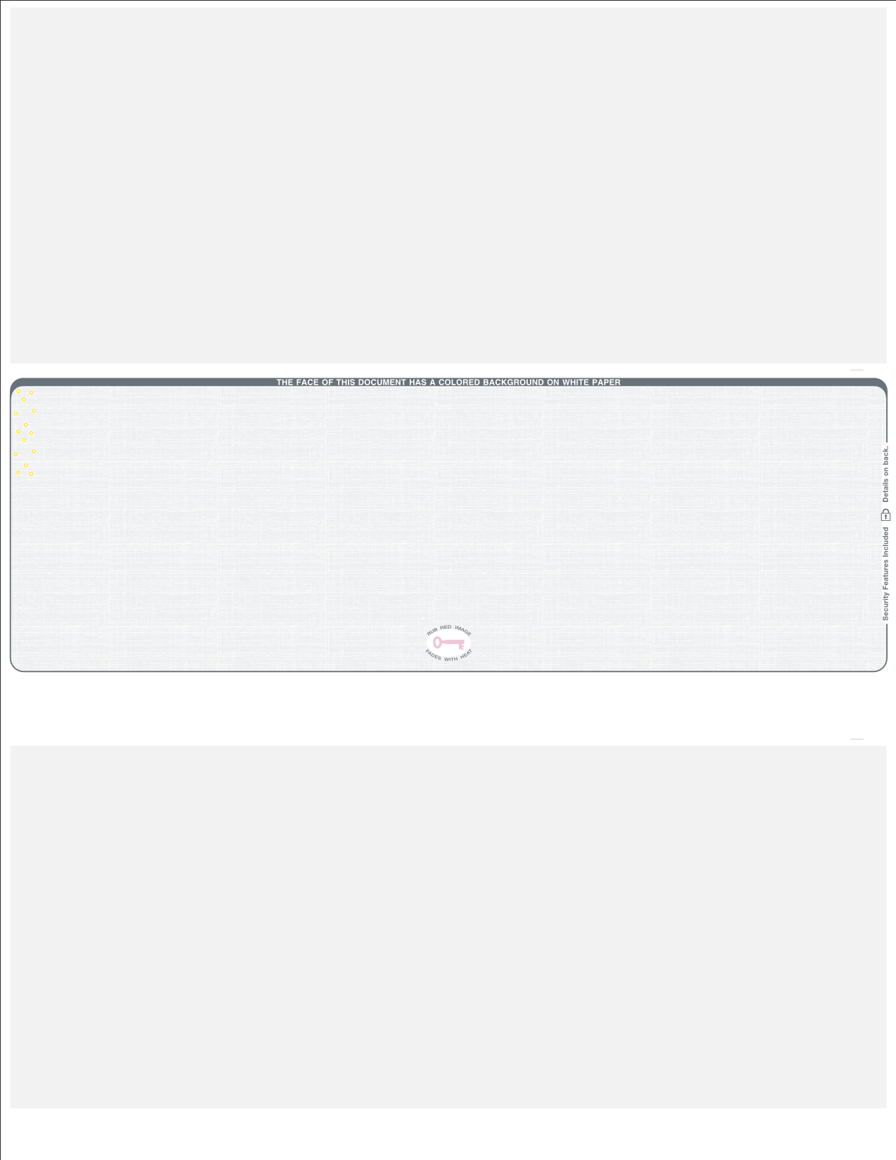 Linen Grey Blank Check in Middle